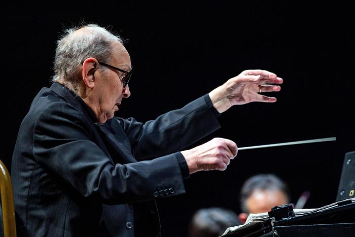 Ennio Morricone conducts concert in Madrid