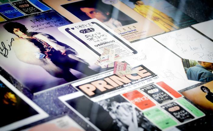 Prince memorabilia being exhibited at The Kunsthal Museum