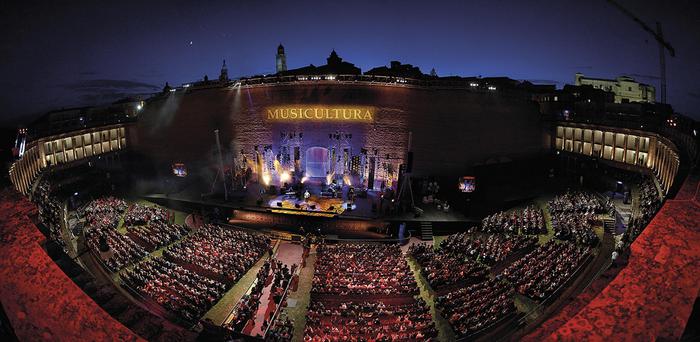Musicultura: panoramica dell'Arena Sferisterio di Macerata